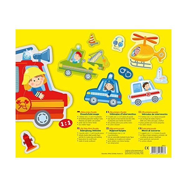 HABA - Mes premiers puzzles - Véhicules dintervention - 2 ans et plus - 306525