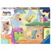 Ravensburger- Tiere Puzzle 05674-Dans Le Village de Pierre-2 x 24 pièces-pour Enfants à partir de 4 Ans, 05674, Jaune