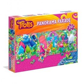 Clementoni - 29737.5 - Puzzle - Panorama Les Trolls - 250 Pièces