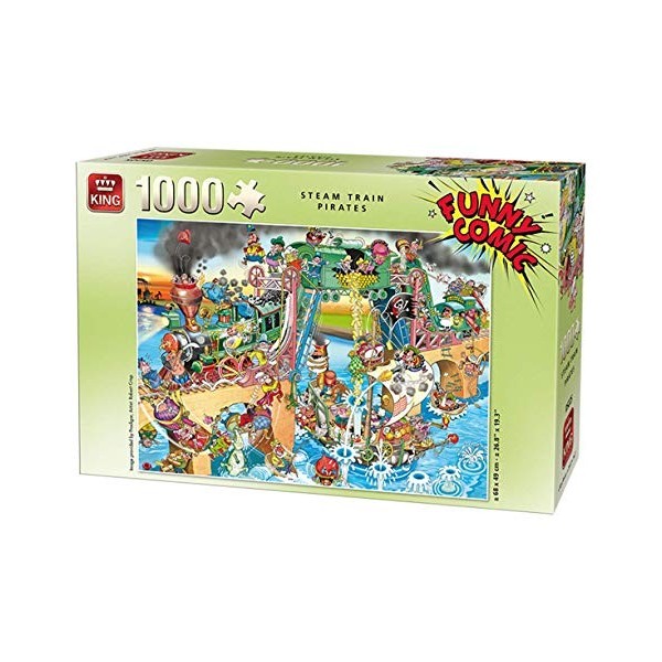 KING- Puzzle 1000 pcs, 5225, Multicolore