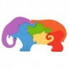 Gruwkue Puzzles en Silicone pour Adultes, Pièces De Puzzle en Forme danimal Unique en Forme Déléphant, Meilleurs Cadeaux po