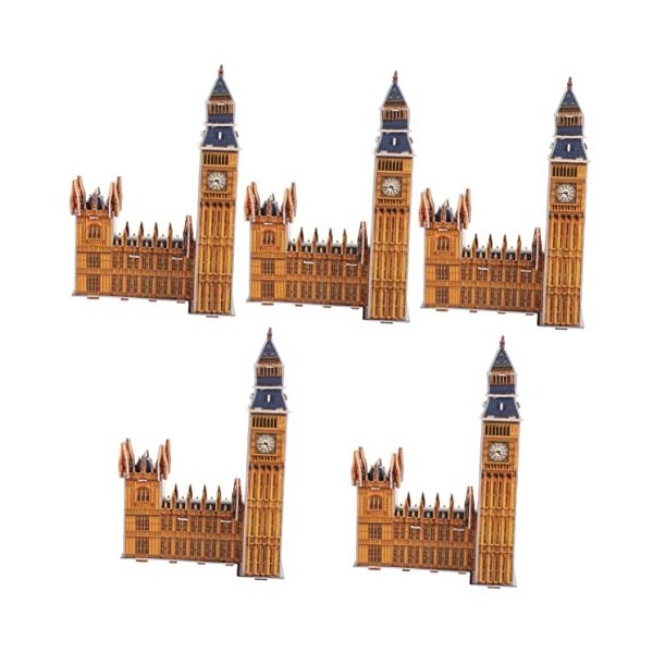 Toyvian 1 Jeu Casse-tête Big Ben Jeu De Construction Big Ben Puzzle Big Ben Angleterre Jouets Éducatifs Puzzles De Grande Tai