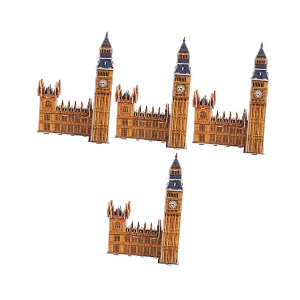 Toyvian 1 Jeu Casse-tête Big Ben Jeu De Construction Big Ben Puzzle Big Ben Angleterre Jouets Éducatifs Puzzles De Grande Tai