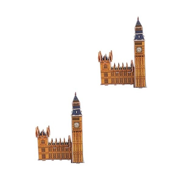 Toyvian 1 Jeu Casse-tête Big Ben Jeu De Construction Big Ben Puzzle Big Ben Angleterre Jouets Éducatifs Puzzles De Grande Tai