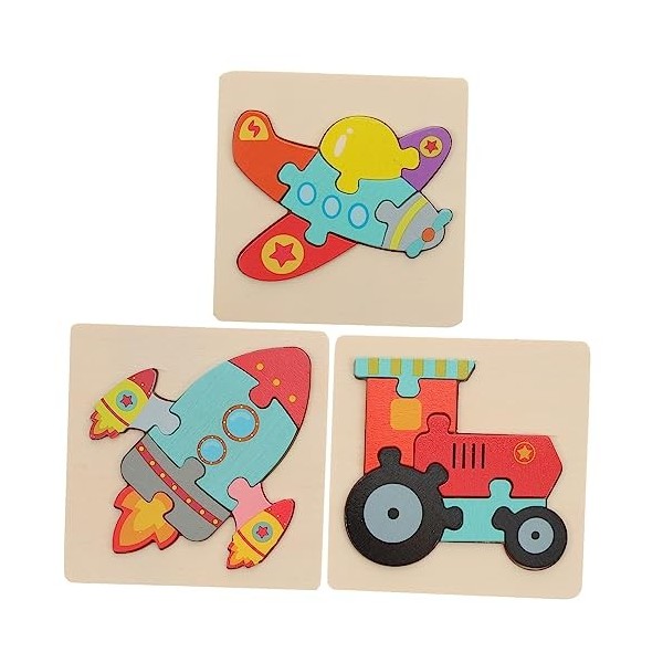 DIKACA 3 Pièces Puzzle Jouets pour Enfants Jouets Adultes Jouets Adilt Jouet pour Enfants Jouets pour Garçons Décor pour Enfa