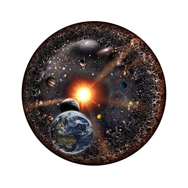 TIREOW Puzzle Space Universe, Série Puzzle Rond Puzzle Adulte 1000pc, Puzzle De lunivers Circulaire, Compléter énigmes avec 