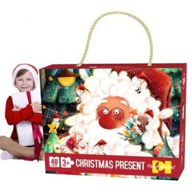 Btirams Puzzle Jouet de Noël, Puzzle de Dessin animé décoratif pour Noël, Jouet éducatif dapprentissage pour Centre déducat