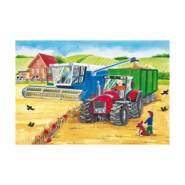 Schmidt Spiele - 56216 - À La Ferme, 3x24 Pcs