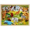 Goki - 2041640 - Puzzle En Bois À Encastrement - Afrique - 48 Pièces