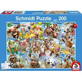 Schmidt Spiele- Selfies danimaux Animal, éléphant, Souris Puzzle, 56294