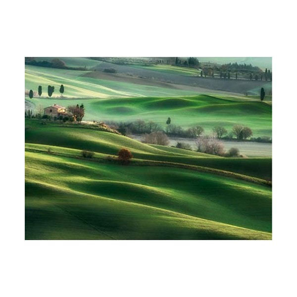 Clementoni Tuscany Hills-500 pièces-Puzzle Adulte-fabriqué en Italie, 35098, No Color