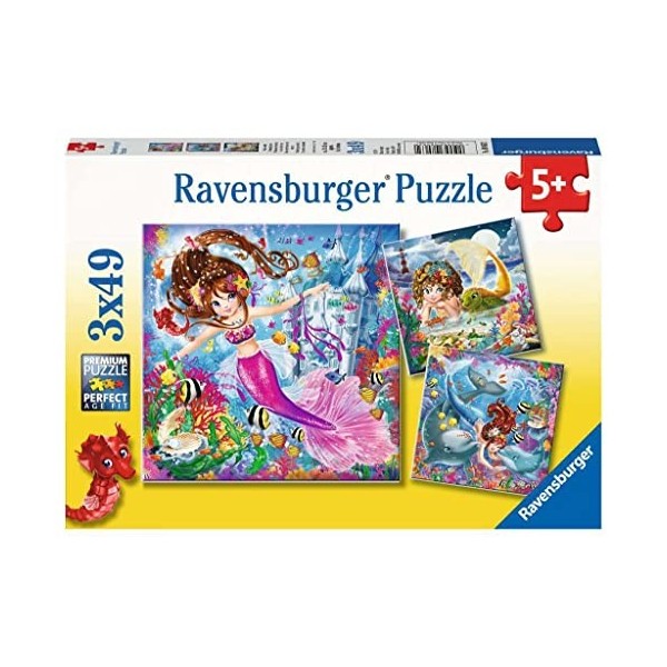 Ravensburger Tiere 08063 – Puzzle pour Enfants Merveilleuses Sirènes