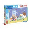 Clementoni Peppa Pig Pig-104 Maxi pièces-Puzzle Enfant-fabriqué en Italie, 4 Ans et Plus, 23735, Multicolore