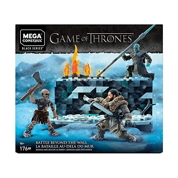 Mega Construx Game of Thrones La Bataille au-delà du Mur, Jeu de Construction, 176 Pièces, 16 ans et plus, GKG96