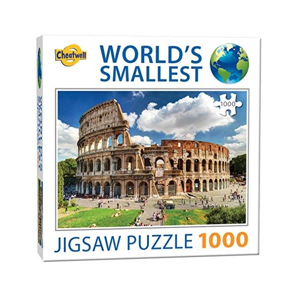 Cheatwell Games 13138 Puzzle Worlds Smallest 1000 Piece Jigsaw Colosseum