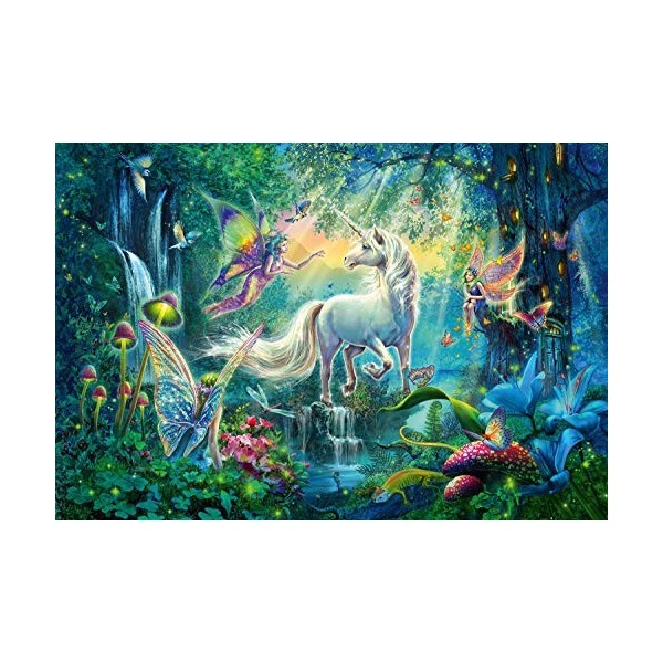 Schmidt Spiele-Au Pays des Créatures Mythiques Puzzle, 56254, Multicolore