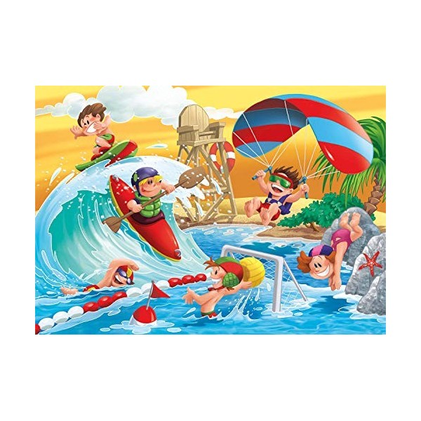 Clementoni Lets Sport-2x20 Enfant-boîte de 2 Puzzles 20 pièces -fabriqué en Italie, 3 Ans et Plus, 24780, No Color