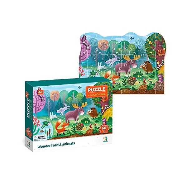 Dodo D300375 Educational Wonder Forest Puzzle 60 Pieces, Various