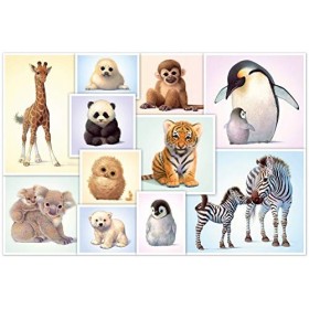 Schmidt Spiele- Enfants des Animaux De La Nature Sauvage Non Bébés, 200 pcs, 56270