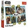 Trefl Monde, Star Wars The Mandalorian Von 35 BIS 70 Teilen, 4 Sets, für Kinder AB 4 Jahren Puzzle, 916 34377, Multicolore, 2