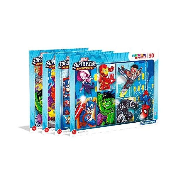 Clementoni- Puzzle Cadre – Marvel Superhero, 22703, Cranberry