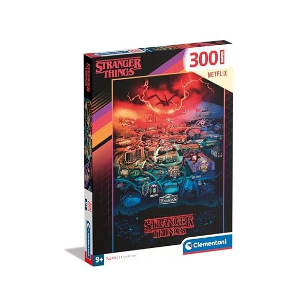 Clementoni Supercolor Stranger Things – 180 pièces Enfants 9 Ans, Puzzle série TV, Film Netflix, fabriqué en Italie, 21730, M