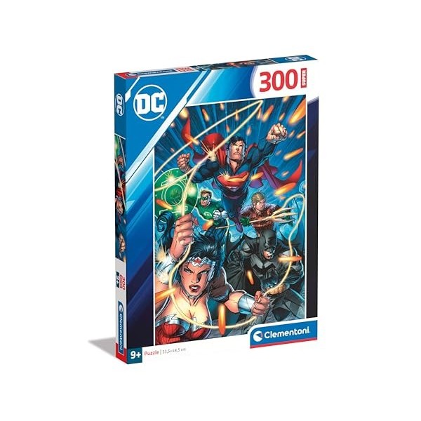 Clementoni Supercolor DC Comics – 180 pièces Enfants 9 Ans, Puzzle Super-héros, fabriqué en Italie, 21725, Multicolore