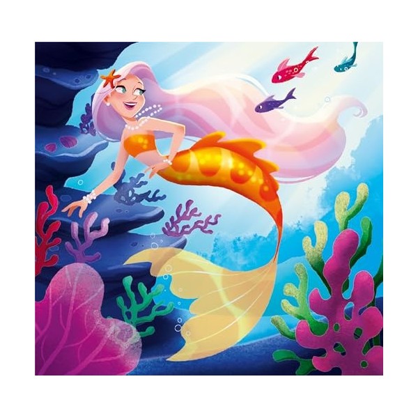 Clementoni- Supercolor Fantastic Creatures – 3 x 48 Comprend 3 48 pièces Enfants 5 Ans, Puzzle Fantaisie, Illustration, fab