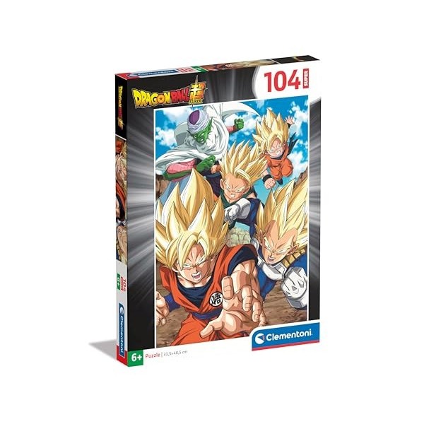 Clementoni Supercolor Dragon Ball – 104 pièces Enfants 6 Ans, Dessins Manga, Anime, Puzzle Super-héros, fabriqué en Italie, 2