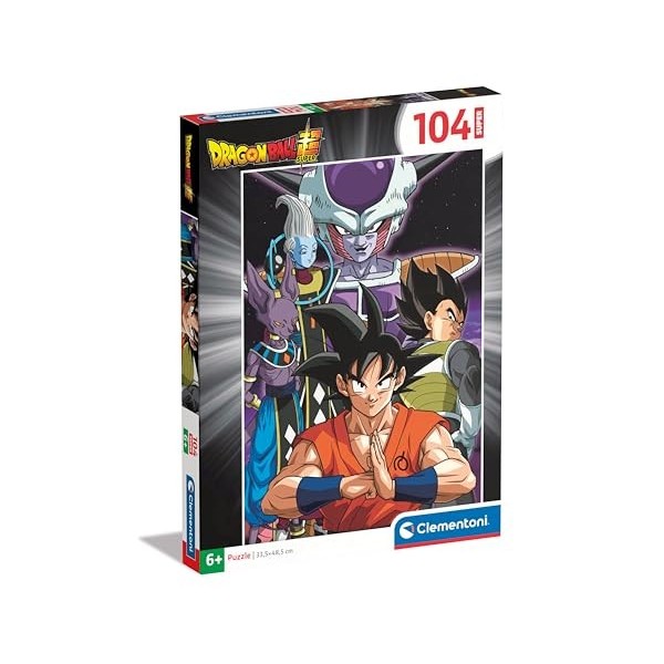 Clementoni Supercolor Dragon Ball – 104 pièces Enfants 6 Ans, Dessins Manga, Anime, Puzzle Super-héros, fabriqué en Italie, 2