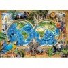 Clementoni- Supercolor The Wonderful World – 180 pièces Enfants 9 Ans, Puzzle Illustration, Animaux, fabriqué en Italie, 2172