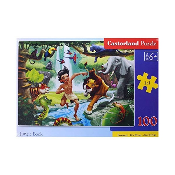 Castorland B-111022 Jungle Book Boîte de 100 Puzzle Multicolore