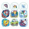 Dodo D300154 Educational 2-3-4 Elements Transport Puzzle 18 Pieces, Various