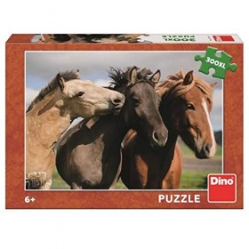 Dino Toys 472266 300XL Puzzle coloré chevaux 300 pièces