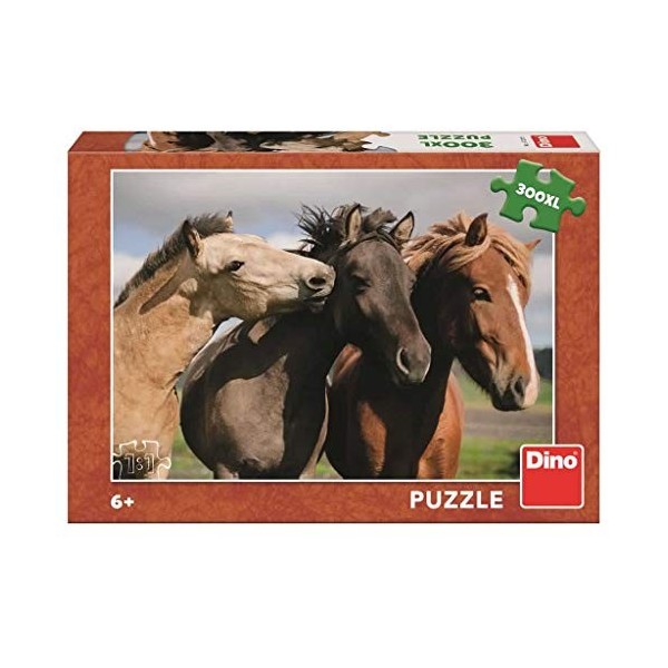 Dino Toys 472266 300XL Puzzle coloré chevaux 300 pièces