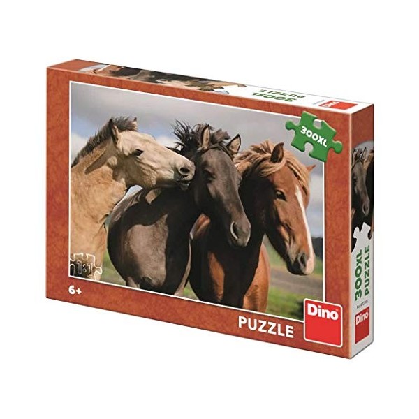 Dino Toys 472266 300XL Puzzle coloré chevaux 300 pièces