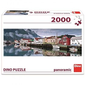 dino Puzzle 2000 Pièces Panoramique : Village de pêcheurs