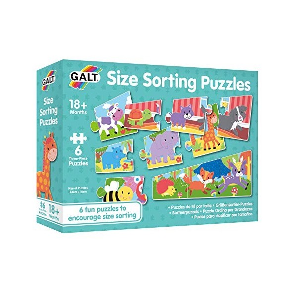 Galt Toys, Size Sorting Puzzle, Jigsaw Puzzle for Kids, Ages 18 Months Plus