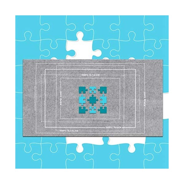 Tapis de Rangement pour Puzzle, soulageant la Fatigue visuelle Puzzle sécurisé Utile Un Excellent Cadeau Tapis de Puzzle pour