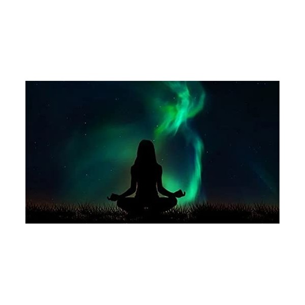 Puzzles pour Adultes Puzzle 70 Pièces - Ciel Étoilé et Yoga - pour Adultes 70 Pièces Puzzle 70 Pièces-20x15cm 7.87x5.90inch 