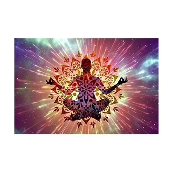 Puzzles pour Adultes Puzzle 70 Pièces - Ciel Étoilé et Yoga - pour Adultes 70 Pièces Puzzle 70 Pièces-20x15cm 7.87x5.90inch 