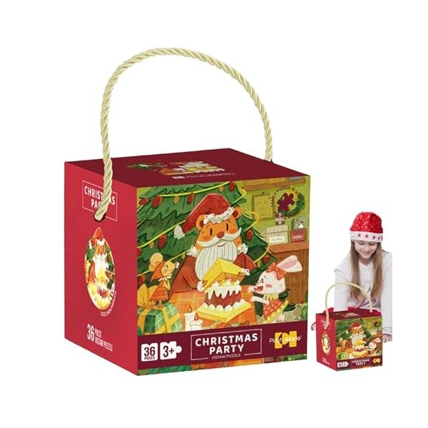 Dankek Puzzle Jouet de Noël - Jouet de Puzzle éducatif pour,Jouets de développement pour la Maison, soirée à thème, école, Ce