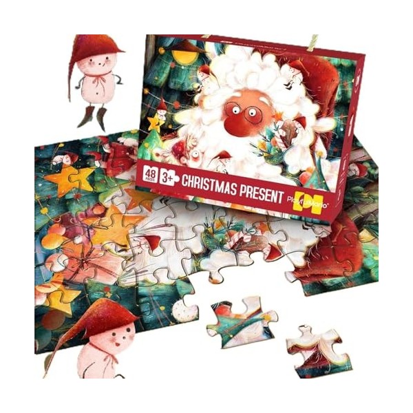 Dankek Puzzle Jouet de Noël - Jouet de Puzzle éducatif pour,Jouets de développement pour la Maison, soirée à thème, école, Ce