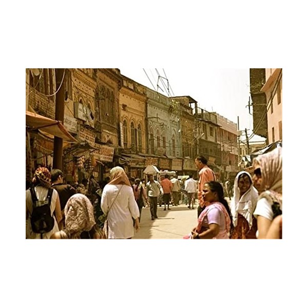 70 Pièces Puzzles pour Adultes Puzzles Difficiles Puzzles Difficiles Rue en Inde Puzzle Bricolage Jouets de Divertissement Ca