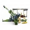 Sluban- Model Bricks-M777 Howitzer 258pcs, M38-B0890, Multicolore