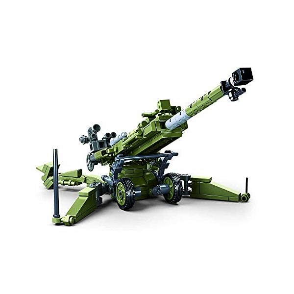 Sluban- Model Bricks-M777 Howitzer 258pcs, M38-B0890, Multicolore