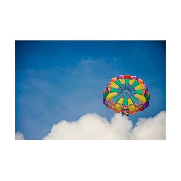 70 Pièces Puzzles pour Adultes Puzzles Difficiles Puzzles Difficiles Puzzle de Parachute coloré Bricolage Jouets de Divertiss