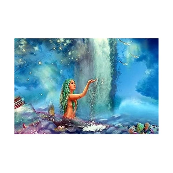 Puzzles pour Adultes Puzzle en Bois de 70 pièces - Fille dans leau Puzzle Gift-20x15cm 7.87x5.90inch 