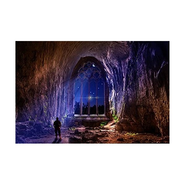 Puzzle 70 pièces lumières colorées Puzzle 70 pièces pour adultes-20x15cm 7.87x5.90inch 