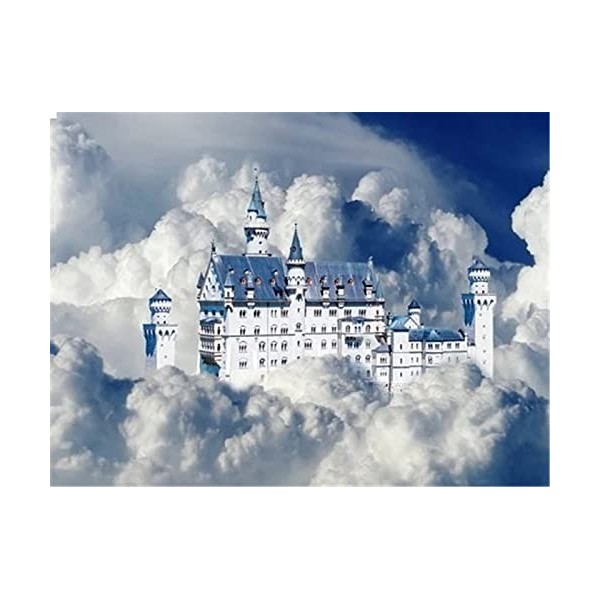 Puzzle 70 pièces, château dans Les Nuages ​​Puzzle de Sol pour Enfants adultes-20x15cm 7.87x5.90inch 